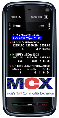 I want LIVE MCX NCDEX NSE BSE COMEX NYMEX  and USD$ rate on my mobile