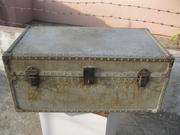 Japan made antique Metal trunk for sale.