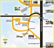 Plots for Sale @ RS. 2000/- (EMI) At Arani 