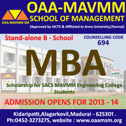 MBA ADMISSION MADURAI