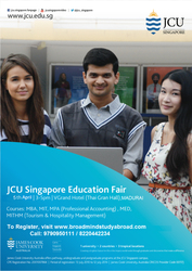 James Cook University,  Singapore Education Fair @ MADURAI