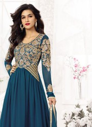 Rama Green Comfortable New Fancy Anarkali Suits just only on Rs.1499