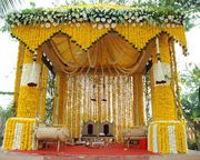 Wedding & festival’s real flower stage Decoration across tamilnadu