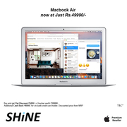  Apple MacBook Air 13-inch 128GB offer only on SHINE Poorvika
