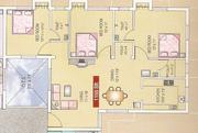 3 BHK Ground floor flat at Ragamalika-Phase-3 complex,  Medavakkam for 