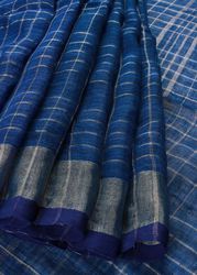 Designer Linen Sarees Online Shopping And Buy Pure Linen Sarees