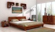 Up to 55% off on wooden double beds @ Wooden Street