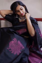 Plain and Borderless Silk Sarees For Pre Wedding Functions