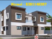 West Facing New 3Bhk compactHouse for sale in cheranmaa nagar,  Coimbat
