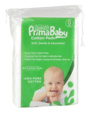Prima baby Squares,  Soft and Gentle,  Chemical Free,  60 Pcs - Combo P