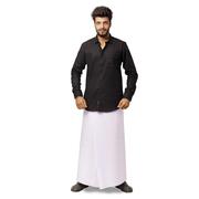 Shop south Indian white cotton lungi at the best price