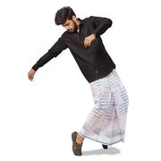 Purchase White Cotton Lungi Online at the best price
