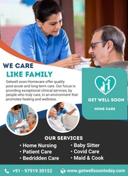 Get well soon Home care - Home nursing /Patient care / Baby care 