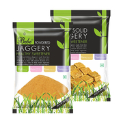 Bebe Solid and Powdered Jaggery 400g Combo Pack - Online