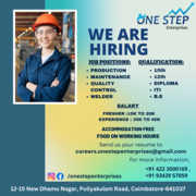 We are Hiring For Production Jobs