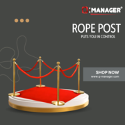 Sturdy Rope Posts for Crowd Management