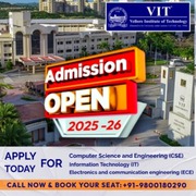 VIT Direct Admission Open (CSE,  IT,  ECE) Call 9800180290