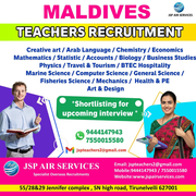 Teacher Vacancy in Maldives 