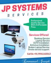 Laptop service center thiruninravur|Computer repair center|JP Systems