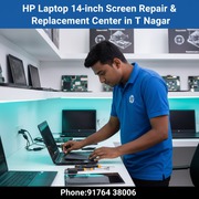 HP Laptop 14-inch Screen Repair & Replacement Center in T. Nagar