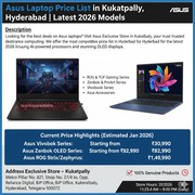  Asus Laptop Price List in Kukatpally,  Hyderabad | Latest 2026 Models 